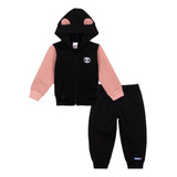 Conjunto Infantil Feminino Jaqueta E Calça Em Matelassê