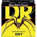 Dr Strings Ddt-55 De Acero Inoxidable Bajo Eléctrico Cuerdas