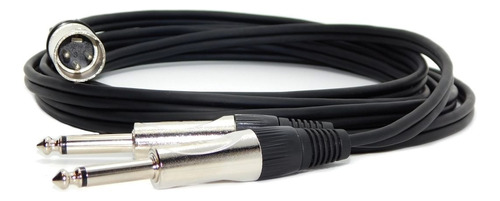 Cable  Canon Xlr Macho Balanceado A 2 Plug 6,5mm Mono 7 Mts