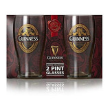 Vaso Guinness Stout Rojo Twin Pack | Oficial Pinta Set 2 |