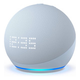 Echo Dot 5 Geração Led Com Relógio E Alexa Azul Celeste
