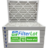 Filterlot 24x24x2 Filtro De Aire Merv 13, Plisado Hvac Ac Fi