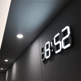 3d Led Brillo Despertador Reloj Colgante De Pared