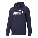 Hoodie Puma Ess Big Logo Hoodie Fl Azul Hombre