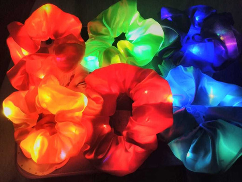 Scrunchies/accesorios Mujer,niñas/ Donas Luminosas /led.