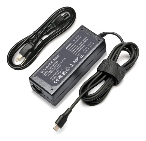 Cargador Usb-c De 65 W 45 W Para Lenovo Thinkpad T480 T480s.