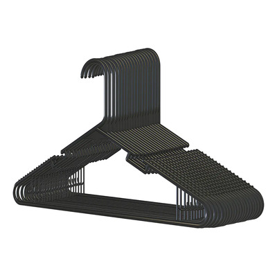 100 Ganchos Para Ropa Económicos Resistentes Y Duraderos Color Negro | MercadoLibre