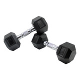 2 Mancuernas 35 Lb 15.8 Kg C/u Kit Set Pesas Hexagonales Pro