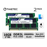 Memoria Ram 16gb Timetec Hynix Ic Kit(2x8gb) Compatible Para Apple Late 2015 iMac 27-inch W/retina 5k Display Ddr3l 1866