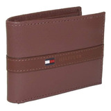 Carteira Tommy Hilfiger 31tl22x062 Tan De Couro - 8.9cm X 11.4cm X 1.3cm