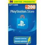 Cartao Playstation Psn Gift Card Br R$ 200 Reais