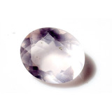 Cuarzo Rosa Natural Facetado Oval 12x10mm 3.9ct Solo Piedra