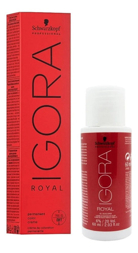 Kit Igora Royal 1 Tintura +1 Oxidante Coloracion Schwarzkopf