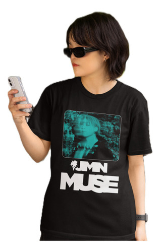 Camiseta Básica Park Jimin Bts Like Crazy Muse 2024 Unissex