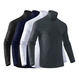 Pack 9 Polera Termica Primera Capa Camiseta Polar Cuello 