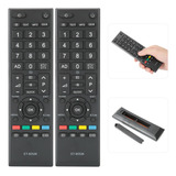 2 Controladores De Control Remoto De Tv Ct-90326 Para Toshib