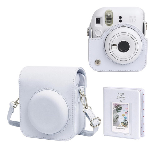 Funda De Cámara Wogozan , Para Instax Mini 12, Blanco