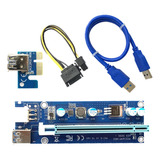 Placa Adaptadora Pci Express Ver009s, Cabo De Extensão