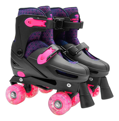 Patins Quad Infantil Led Nas Rodas 34 Ao 37 Feminino 