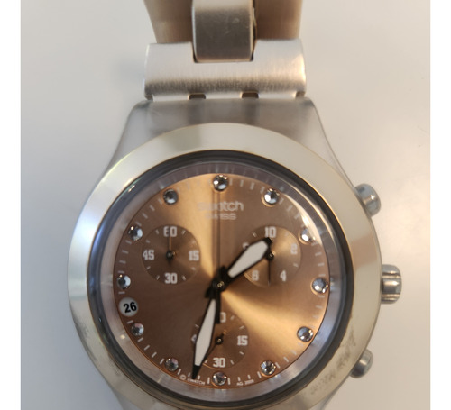 Reloj Swatch Mujer Cronograph Irony Rose Gold - Ag 4047 