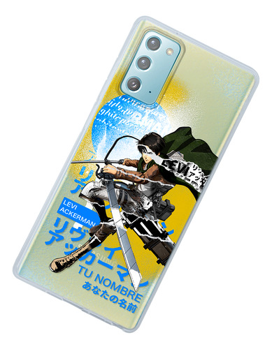 Funda Para Galaxy Attack On Titan Levi Ackerman Tu Nombre