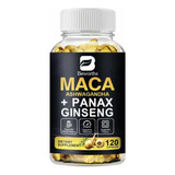 Maca Peruana + Ginseng + Ashwagandha Frasco 120 Cápsulas  