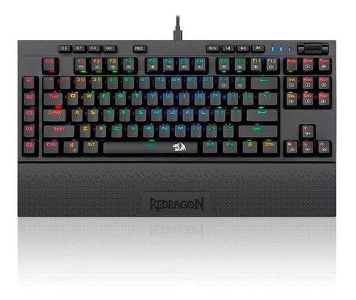 Teclado Redragon Broadsword Pro Blue Rgb Pt-br Chega Hoje Sp