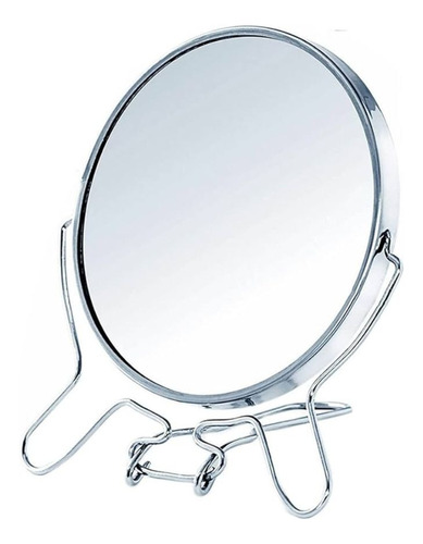 Espejo Tocador Maquillaje Giratorio 2 Caras C/aumento 15cm