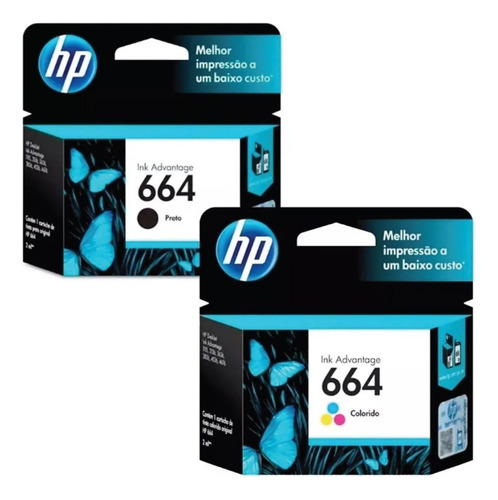 Cartucho Preto Hp 664 E Combinação De Cores 2675 2135 3635 3775 4675