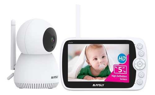 Maysly Monitor De Video Para Bebes Con Camara Y Audio, Monit