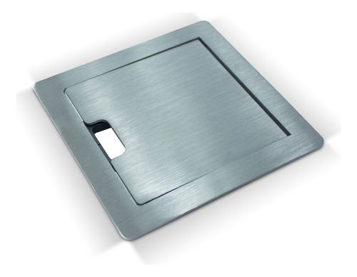 Tampa Para Caixa Piso Elevado  Inox Escovado 13x13cm