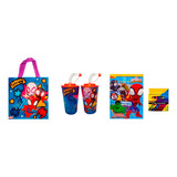 45 Kits Bolsa Dulcero+ Vaso+libro Para Colorear+crayones