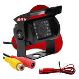 Camera Dianteira Frontal Automotiva Visão Noturna 24v Led