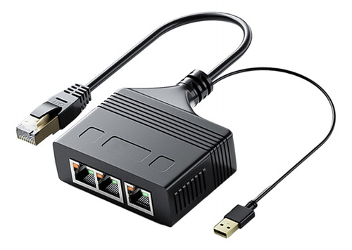 Cable Divisor Ethernet Rj 45 Adaptador 1 A 3 1000 Mbps
