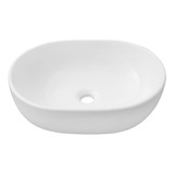 Lux Sany 1561b Lavabo Cerámico Blanco Rectangular Sobreponer