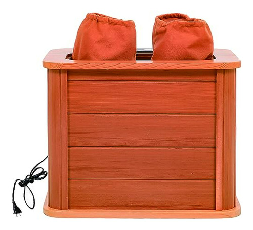 Cubo Portátil Para Sauna De Pies De Cedro Rojo, Caja De Pedi