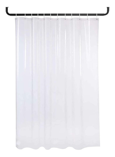 1 Cortina Box Banheiro Antimofo Transparente Ultra Flexível