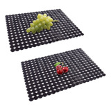 Qulable Paquete De 2 Alfombrillas Para Fregadero De Cocina .