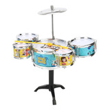 Set De Bateria Banco E Baquetas Luccas Neto Multikids Br1813