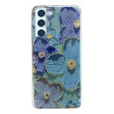 Funda Tpu Diseño Flor Violeta Para Samsung Galaxy S21 Fe 5g