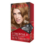 Tinte Revlon Colorsilk Castaño Dorado Gold Caja Con Frasco C