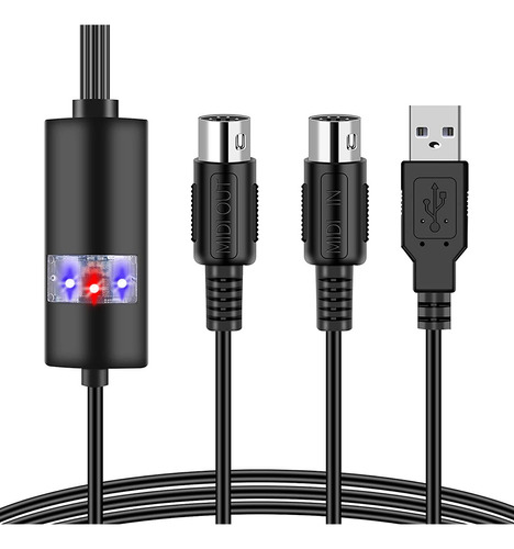 Cable Usb Midi Adaptador De Cable Midi A Usb Converter Conne