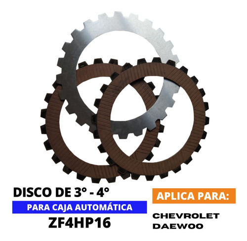 Disco Pasta 3ra Y 4ta Chevrolet Optra Caja Zf4hp16 Foto 4