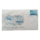 Sobre Asoc Postal Polar Arg. 1963 Bandeleta Rescate Antartic