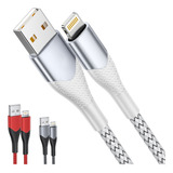 Cable De Datos Cargador Usb Para iPhone Carga Rapida 2metros