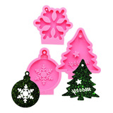 .. 3pcs Moldes De Resina Para Navidad Molde Silicona Copo