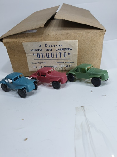 Juguete Antiguo- Lote De 3 Autos Huguito Tc - Nuevos