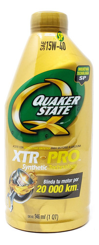 Aceite Quaker State Xtr Pro 15w40 Semisintetico 946ml