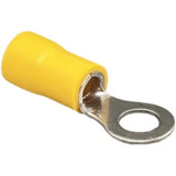 Terminal Olhal Pré Isolado Amarelo 4 À 6mm M4 - 100 Peças