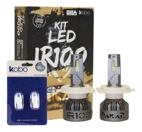 Kit Cree Led Canbus Ir100 H4 Dakar Oficial Kobo Iron Led